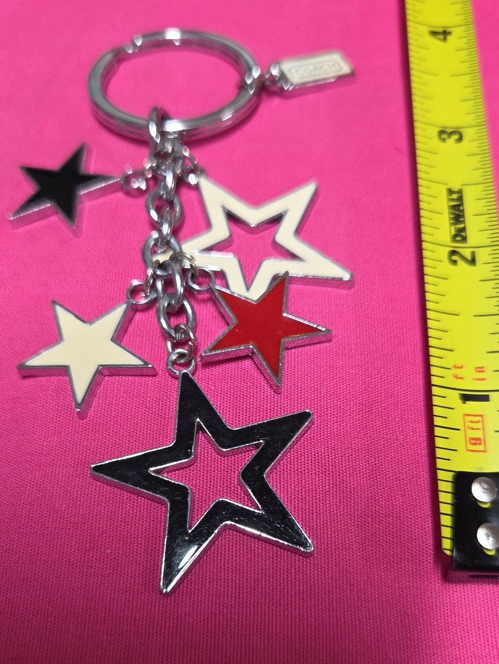 Star Spangled COACH KEYCHAIN/ BAG CHARM